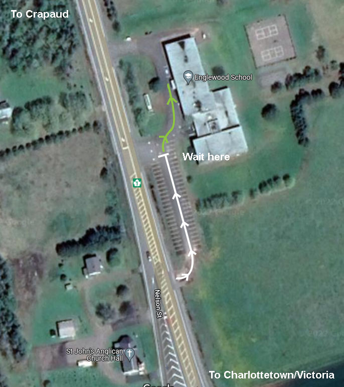 Map of the Englewood School Parking Lot
